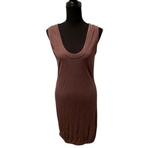 YYigal Sleeveless Open Back Dress Taupe size 2